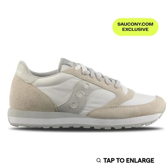 NIB Saucony Vintage Jazz Original Men's 6 Women's 7.5 White/Grey/Beige - Picture 14 of 16